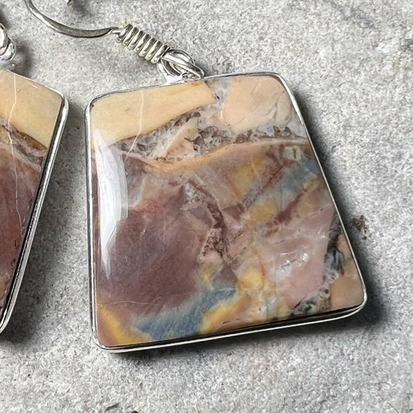Butterfly jasper earrings (Z-6) - Picture 10 of 13